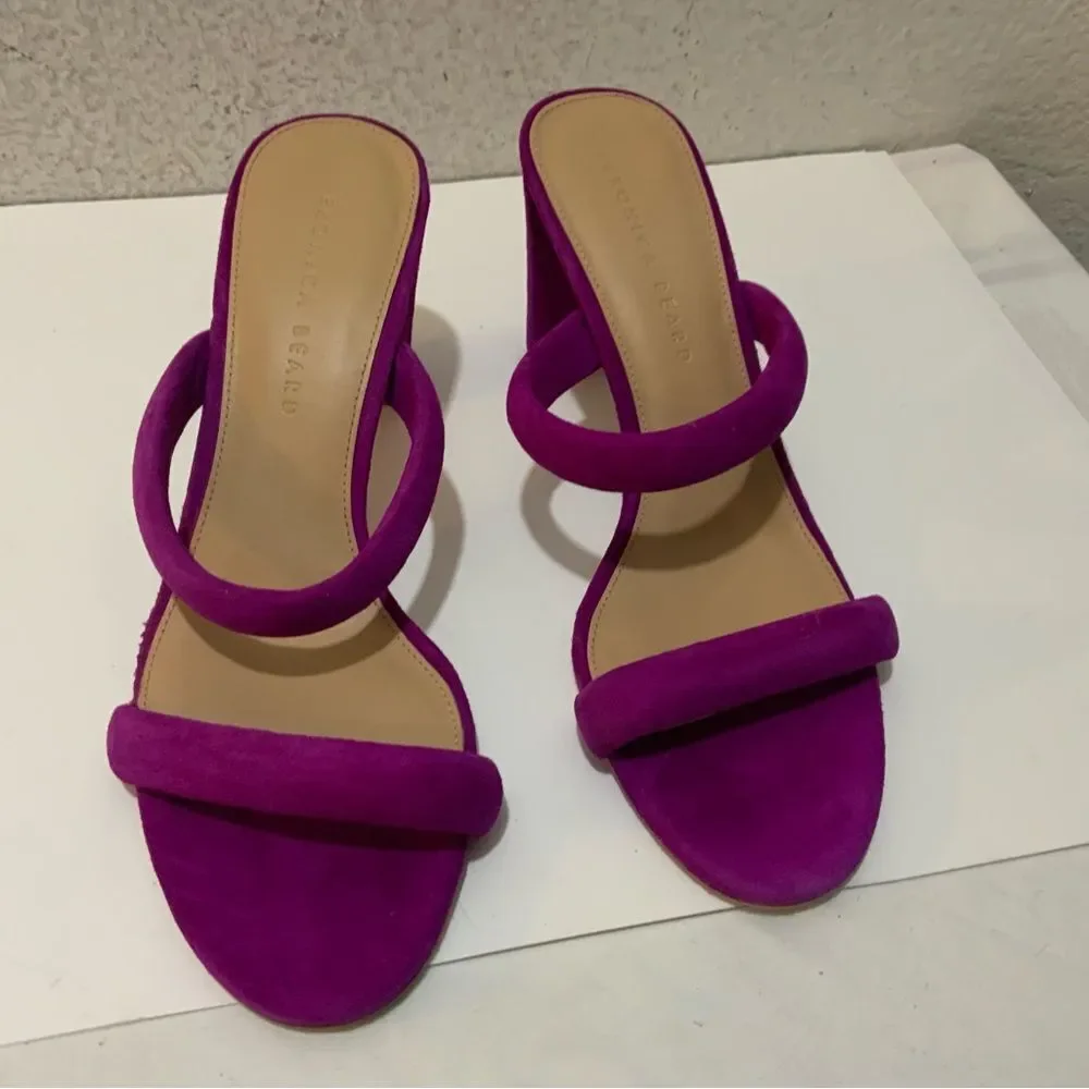 VERONICA BEARD Gauley Slide Sandal in Raspberry Purple, Size 9 Retail $325